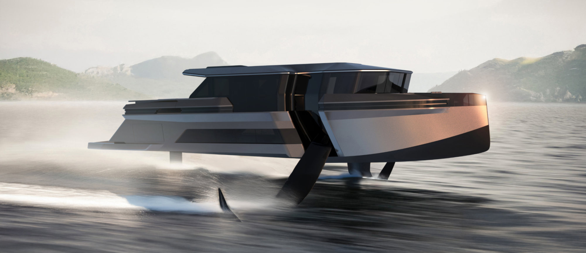 GHOST foiling yacht
